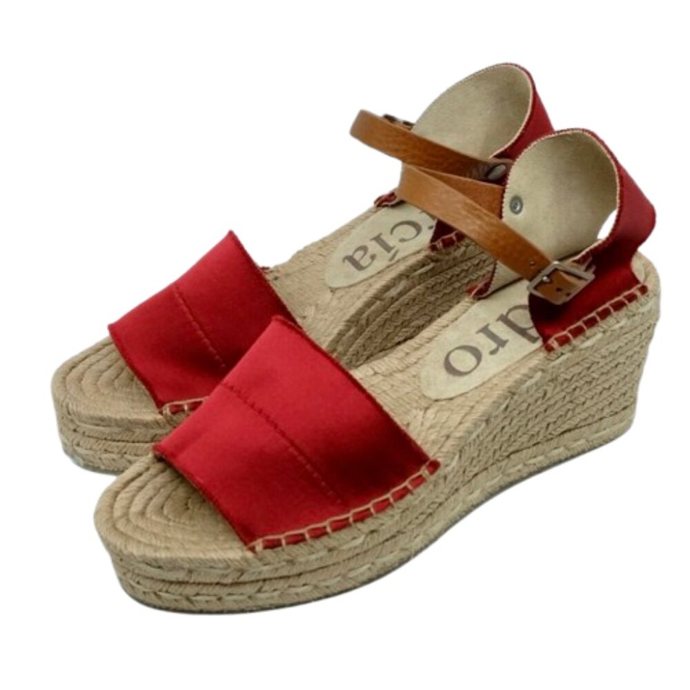 Pedro Garcia Red and Tan Espadrilles